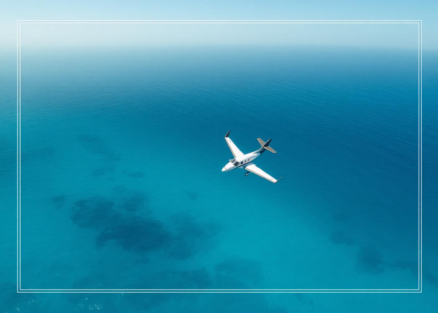 Aerial view symbolising a flight gift
